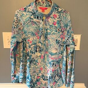 Lilly Pulitzer UPF 50+ Skipper Popover - Loves North Carolina special XL